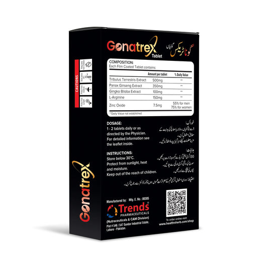 Gonatrex Tablets - Natural Aphrodisiac & Fertility Enhancer